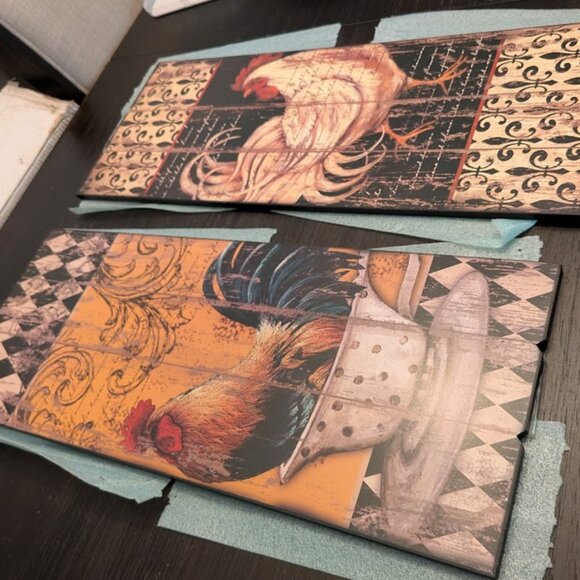 HOME ACCENTS- Country Style Rooster Wall Decor (2) - Picture 2 of 7